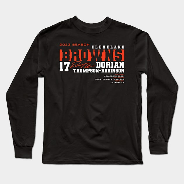 Thompson-Robinson - Browns - 2023 Long Sleeve T-Shirt by keng-dela